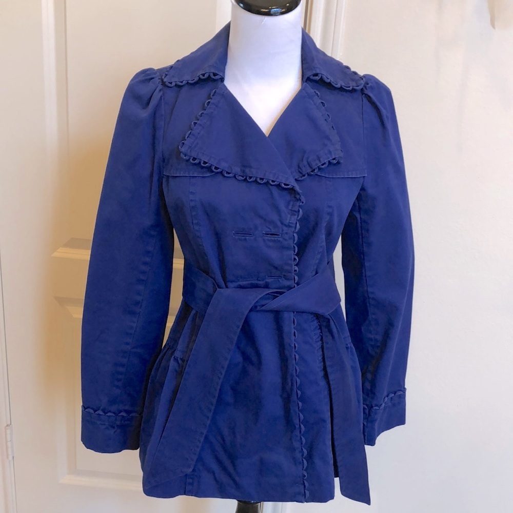 - Anthropologie Blue Denim Jacket